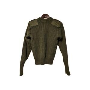 USGI Valor Collection Military Wool Commando Sweater Green M Army Air Force